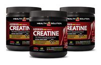Bodybuilding Supplements Gainer - German CREATINE CREAPURE - Dietary Supplement - Creatine Powder Made in USA - 3 Cans 900 Grams (180 Servings)