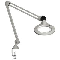 Luxo 18313 KFM LED-ESD Magnifier, 45" arm, 5-diopter lens (2.25X), edge clamp - Black