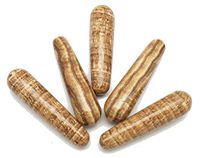 Fundamental Rockhound Products: Banded Brown Aragonite Massage Wand Natural Gemstone Crystal
