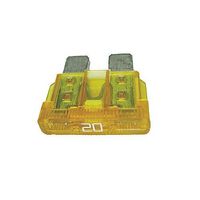 20 Amp Two Prong Blade Plug-in ATC Fuses - 100 Pack