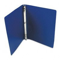 ACCO AccoHide Round Ring Binder, 8.5 x 11 Inches, 1 Inch Capacity, Semi-Rigid Cover, Dark Royal Blue (A7039712A)
