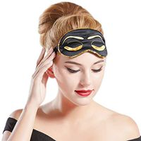 BABEYOND Sleeping Eye Mask for Women Cute Eye Mask Sleeping Beauty Eye Mask Eye Cover Mask Sleep Mask (Black)