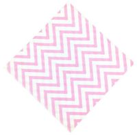 Just Artifacts Paper Party Napkins 6.5" 20pcs Chevron Baby Pink - Click for more colors & patterns!