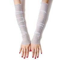 Happinter Women Girls Ultra-Thin Sheer Glitter Lace Gloves, Arm Sleeves For Summer UV Protection Driving Protectors