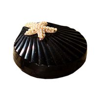 Stylish Contact Lens Case Square Lenses Holder Box Travel Kit Case Shell Black