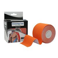 STpro Elastic Waterproof Kinesiologie Tape 2" x 16.4 ft,1 Roll,Orange