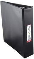 US-Works Ring Binder, BPA Free Vinyl, Round Ring, 2-Inch Capacity, Black (04130)