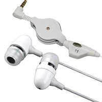 Retractable Headset Handsfree Earphones Mic Dual Metal Earbuds Headphones W5O for Samsung Galaxy Tab 4 Nook 10.1 (SM-T530) S9+ S9, S8+ S8 S7 Edge S6 Edge+ Edge S5, Note8 Note Edge 5 4 3