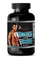 Testosterone Booster Herbal - LONGJACK 2170 Mg - Male ENHACNEMENT - LIBIDO Booster - maca Black Powder - 1 Bottle (60 Capsules)