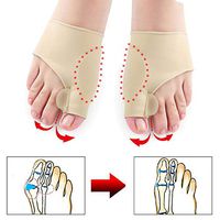 HAIHF Toe Separators,Adjustable Elastic Bunion Corrector Night Protector Treat Pain Relief Toe Straighteners Separators Night Time Hallux Valgus Splints for Bunion Relief
