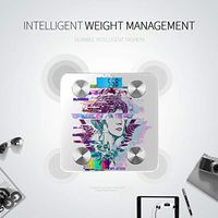 LYAOE Bluetooth Body Fat Scale Glitch Tattoo Magic Woman Goddess Aphrodite Smart Wireless Scale with LCD Display Measuring Body Weight Bmi and Health Digital Scale