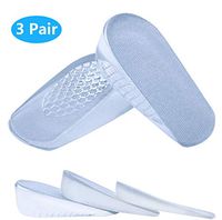 Silicone Height Increase Insoles, Heel Cushion Inserts, Comfortable Gel Heel Pads for Shock Absorbing Support, Silicone Cushion Shoe Insoles for Men and Women