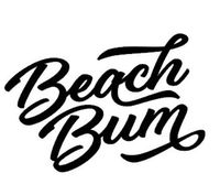 zhehao Beach Bum Decal, Beach Bum Sticker, Laptop Decal, Laptop Sticker, Car Decal, Car Sticker, Vinyl Decal, Vinyl Sticker (11x7.6 inches, Black)