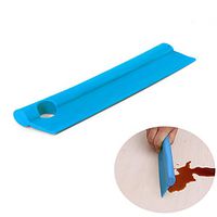 9" Silicone Water Blade Squeegee, Compact Cleaner for Kitchen Countertops, Bathroom Shower Mirrors and Car Windows,Blue