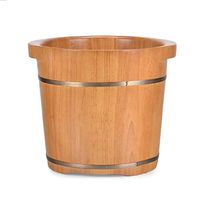Foot Tub,Solid Wood Foot Basin,Foot Spa Wooden Tub,Foot Bath Barrel,Foot Soaking Tub,Foot Basin Wooden Bucket,Wooden Foot Bath Barrel
