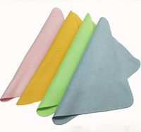 VNDEFUL 4 PCS Suede Custom Microfiber Double-Sided Fleece Eyeglass Cloth Multi-Function Cleaning Cloth