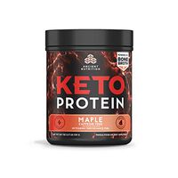 Ancient Nutrition KetoPROTEIN Powder Maple, 17 Servings - Keto Diet Supplement, High Quality Low Carb Proteins and Fats from Bone Broth and MCT Oil" and a Variation Size of" 17 Servings
