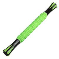 Yansyi Muscle Roller Stick for Athletes - Body Massage Roller Stick - Release Myofascial Trigger Points Reduce Muscle Soreness Tightness Leg Cramps & Back Pain for Physical Therapy & Recovery (Green)