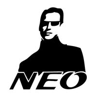 Leon Online Box Neo Matrix Cool - Movie Decal [12cm Black] Vinyl Sticker for Car, Bike, iPad, Laptop, MacBook, Helmet
