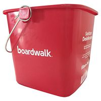 Boardwalk KP196RD Sanitizing Bucket, 6 qt, Red, Plastic