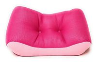 Memory Foam Lumbar Support Cushion - Back Support Pillow with Ergonomic Design for Comfort, Pain Ease, Back Protection and Postural Improvement - Office, Car, Chair (Pink, Small 15”x8”x5.5”)