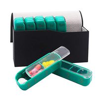 PHIMIITA Pill Organizer Weekly Pill Cases 7 Days AM PM Pill Box BPA Free 3 Times a Day for Travel Medicine Organizer Adjustable Tray to Hold Vitamins, Medication,Fish Oil and More