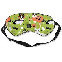 Tri-Colored Corgi Halloween Costumes Ghost Just Do Sleep Mask Pack Men and Women Or Children Eye Mask No Pressure Eye Masks for Sleep & Travel