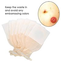 YAMEIJIA 10pcs/Pack One-Piece System Ostomy Bag Sanitary Drainable Pouch Colostomy Bag Ostomy Supplies