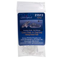 GMS Optical Soft Silicone Air Bag Nose Pads for Eyeglasses (12mm Push-in, 10 Pair)