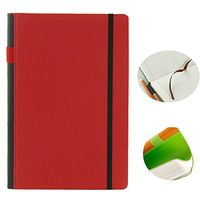 Brave Tour Thick Classic Notebook - A5 Hardcover Writing Notebook Hand-painted Decompression Notebook-114 sheets/228 pages (red)