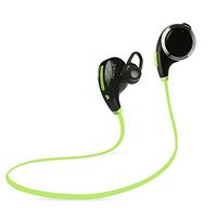 FVANOR QY8 Bluetooth Headphones, Wireless Bluetooth 4.1 Headset Earbuds with Mic Sport Stereo Headset, Sweatproof Earphones for iPhone 7 Samsung LG Cell Phone (Green)