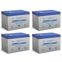 Power-Sonic 12V 12Ah F2 Wheelchair Scooter Battery Replaces ToPin TP12-10 - 4 Pack