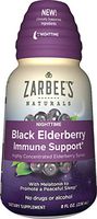 Zarbee's Naturals Nighttime Black Elderberry Immune Support Highly Concentrated Syrup with Melatonin, 8 oz Bottle