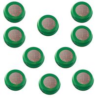 10pc Button 80mAh Rechargable 1.2V NiMH Flat Top Batteries use with electric razors toothbrushes high power static applications (Telecoms UPS and Smart grid) electric tools electric mopeds USA SHIP