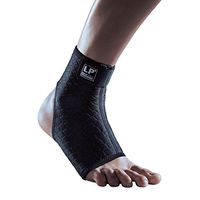 LP SUPPORT 728CA Extreme Ankle Support - CoolPrene Breathable Compression Sleeve to Support and Protect Ankle (Black - S)