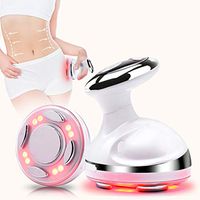 Fat Melting Machine 4 in 1 Weight Loss Fat Remover Machine Fat Loss Massager for Stomach Red Light Body Shaping Machine Beauty Skin Care Device with LCD Display Rechargeable (White)