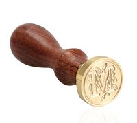 LAAT Classic 26 A-Z Alphabet Letter Stamp Retro Seal Wax Stamp Assorted Color Wood Sealing Wax for Wedding Decoration (M)