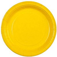 Party Dimensions Sunshine 9" Paper Plate, 20 Count, Yellow