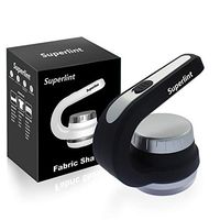 SUPER LINT Fabric Shaver and Lint Remover, Battery Operated Sweater Shaver Best Fuzz Pill Bobble Remover for Bedding, Clothing and Furniture, Black & Silver