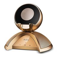 AcTek Wireless Portable Bluetooth Speakers Mini Mobile Phone Speaker Home WiFi Cordless Stereo Sound System (Sundock-Golden)