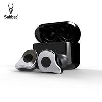 Sabbat E12 3D Clear Sound True Wireless Earbuds Blutooth 5.0 TWS Stereo Earphones A week's Endurance with Built-in Mic and Charging Case for iPhone, Samsung, iPad, Android(Sliver)