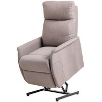 Light Gray Electric Lift Chair Recliner Sofa PU Leather Seat w/Remote Control