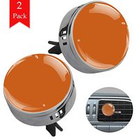 Pure Orange two gun black air freshener aromatherapy essential oil diffusers for car vent clip portable with four refill pads 1.33x1.83in