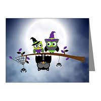 Note Cards (10 Pack) Little Spooky Vampire Owl with Friends