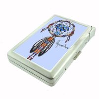 Aquarius Zodiac Dreamcatcher Metal Cigarette Case with Built In Lighter D-261