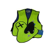 Techniche 3000-HV-XL HiVis Lime Kew Evaporative Cooling Heat Stress Kit, XL