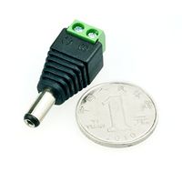 Venel--DC 2.1 Barrel Jack Adapter - Male for Arduino Power Plug. It Can be Easily Connected to a 9V Battery or 6 AA Batteries Box. You Can Also Connect The Power Supply or Any Other Type of Battery