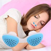 JUNwd Mini Silicone Anti-Snoring Device 3Pcs Nasal Dilator Assisted Sleep Apnea Clean Air Purifier with Portable Protection Box Health Body Care Unisex