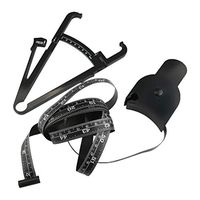 ROSENICE Body Fat Tester Calipers Waist Arms Fat Measuring Tape with Fat Charts(Black)