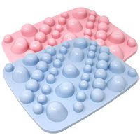 Foot Massage Mat Accupressure Mats, Feet Massager Massage Pad, Therapy Foot Massager Plantar Fasciitis, Made in Japan, Round Stone Blue